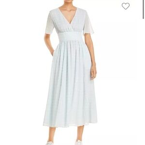 Emporio Armani Womens pale Blue chiffon Dress size 12 (48)or 10 (46)